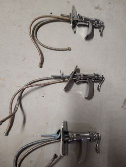 Brush Nickel Waterfall Faucets