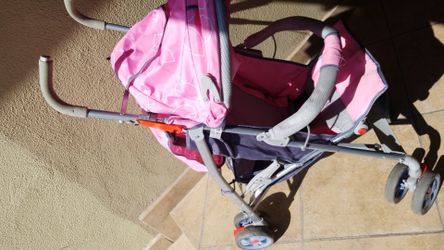 Pink stroller