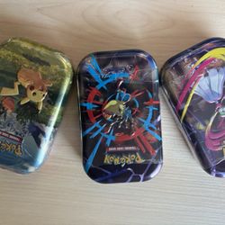 2 Mega Evolution Mini Tins, 1 Ascended Heroes Mini Tin