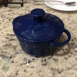 Fiesta Brand Tiny Cast Iron Casserole Dish