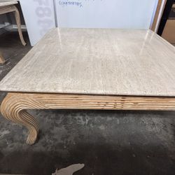 ‘90s Travertine Coffee Table