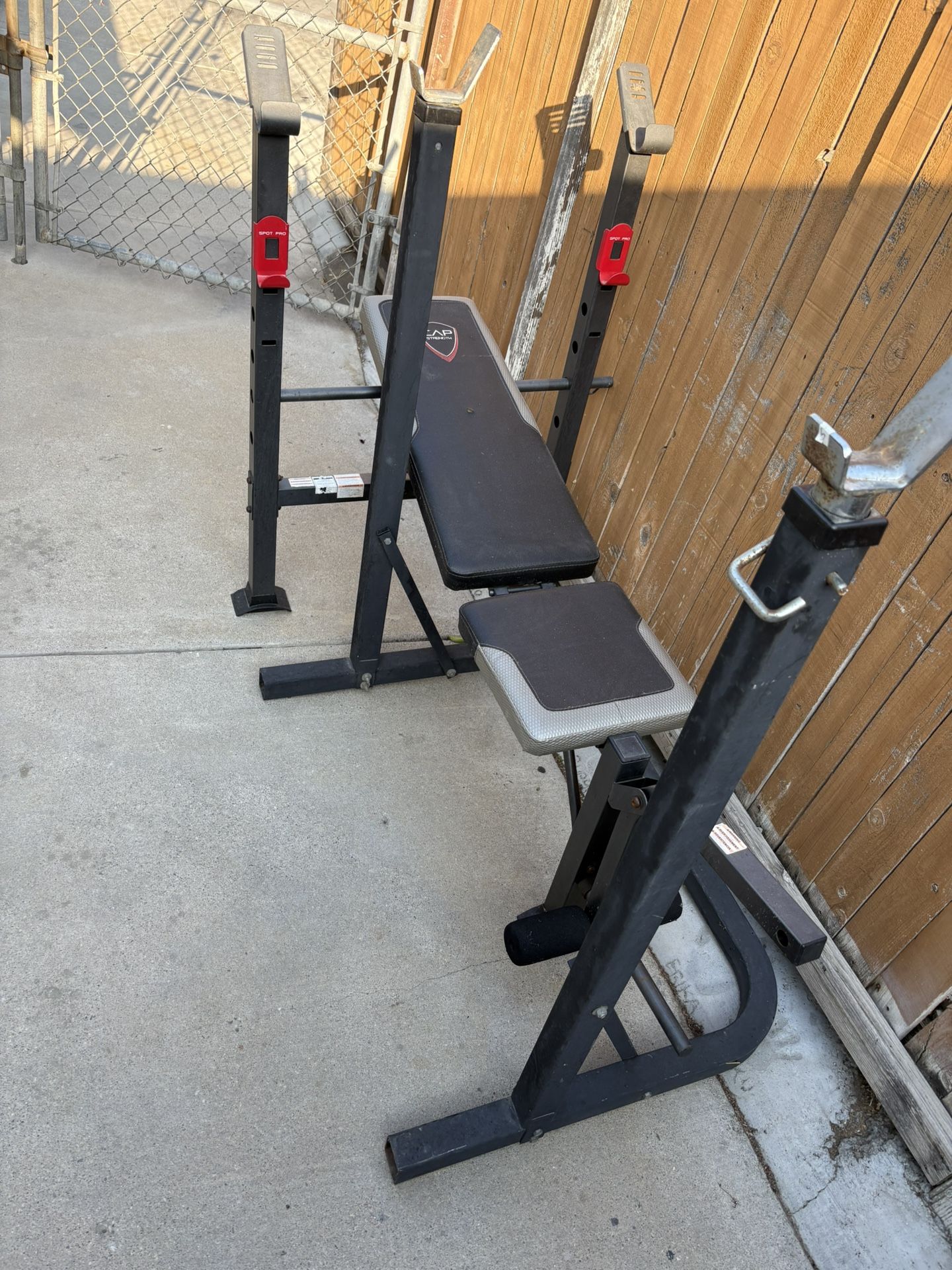 CAP Strength Standard Weight Bench With Leg Developer, 150lb Up Right Weight Capacity 