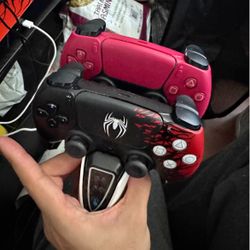 PS5/Playstation 5 Spider-Man panels & 2 controllers