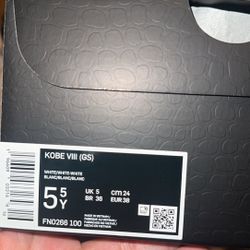 Nike Kobe VIII Halo 5.5Y