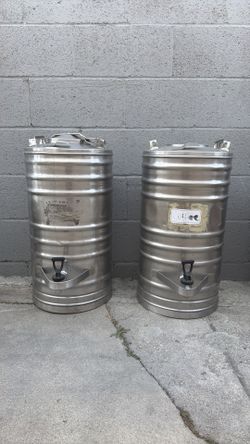 Stainless steel hot or cold beverage dispenser 10 gallon