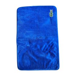 Blue Lacoste Crocodile 19"x30" Memory Foam Bath Rug Mat