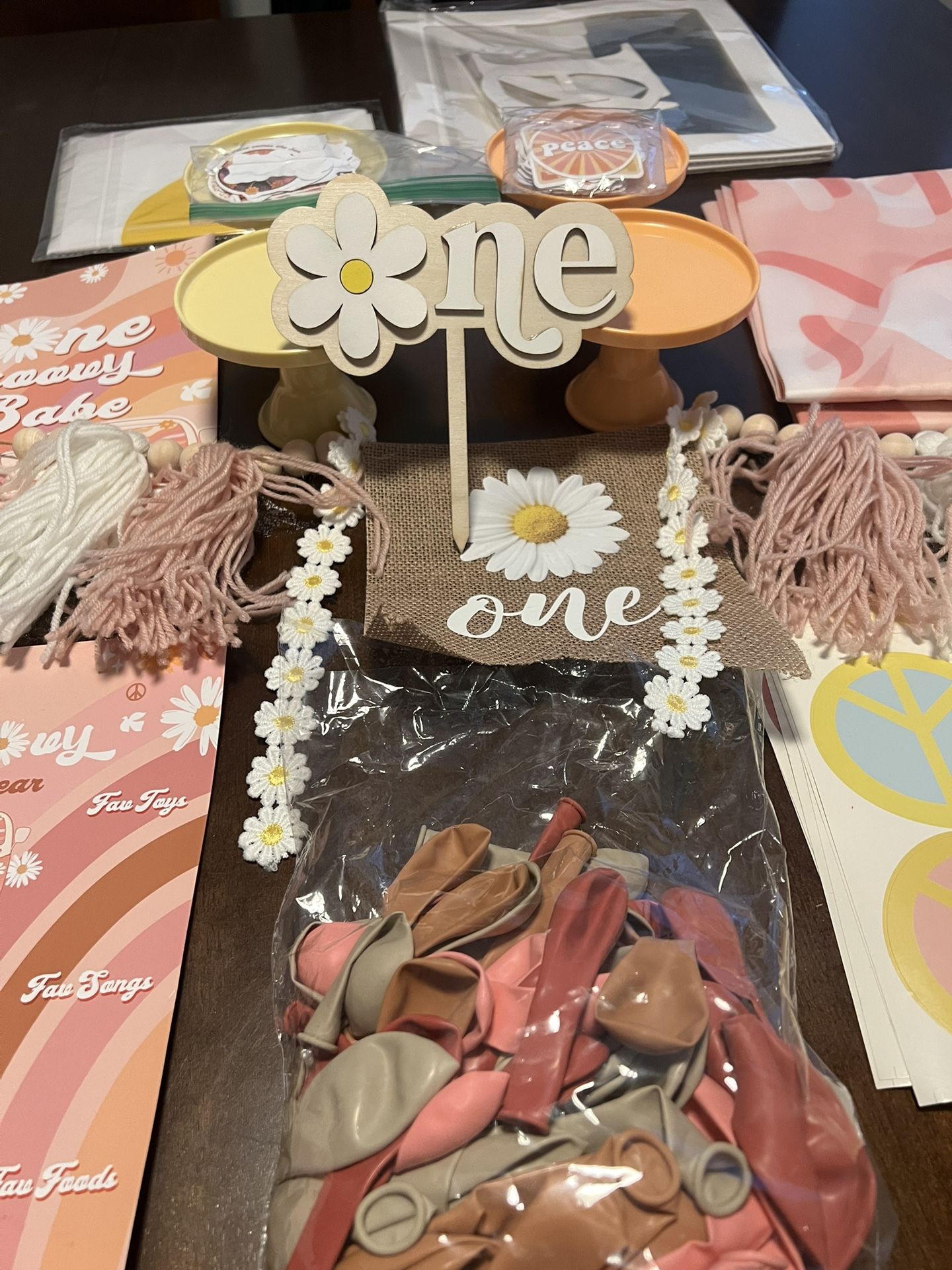 One Groovy Babe 1st Birthday Party Decorations 