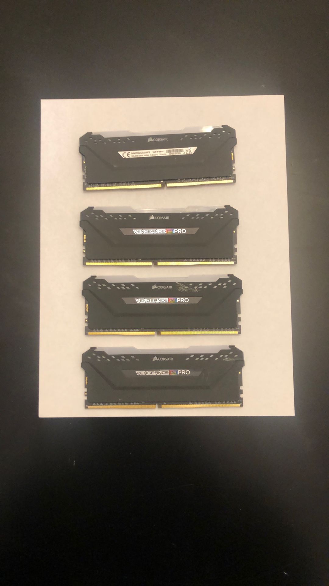 Four 32gb Ddr4 Ram Cards