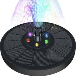 Solar Fountain for Bird Bath, Solar Fountain 3.5W Solar Bird Bath Fountains with Storage Battery, 7 