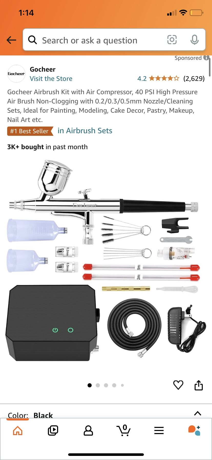 New Airbrush Kit With Air Compressor