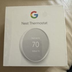 New & Sealed - Google Nest Thermostat Smart Wi-Fi Snow (White) G4CVZ