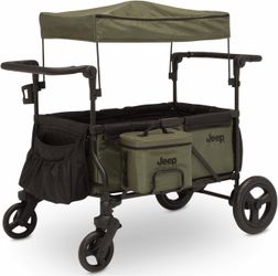 New - Jeep Deluxe Wrangler Stroller Wagon - Green