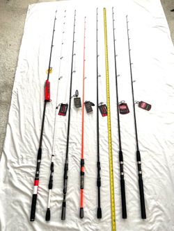Brand new with tags 7ft to 6.6ft medium to Medium-Heavy action, fishing rods