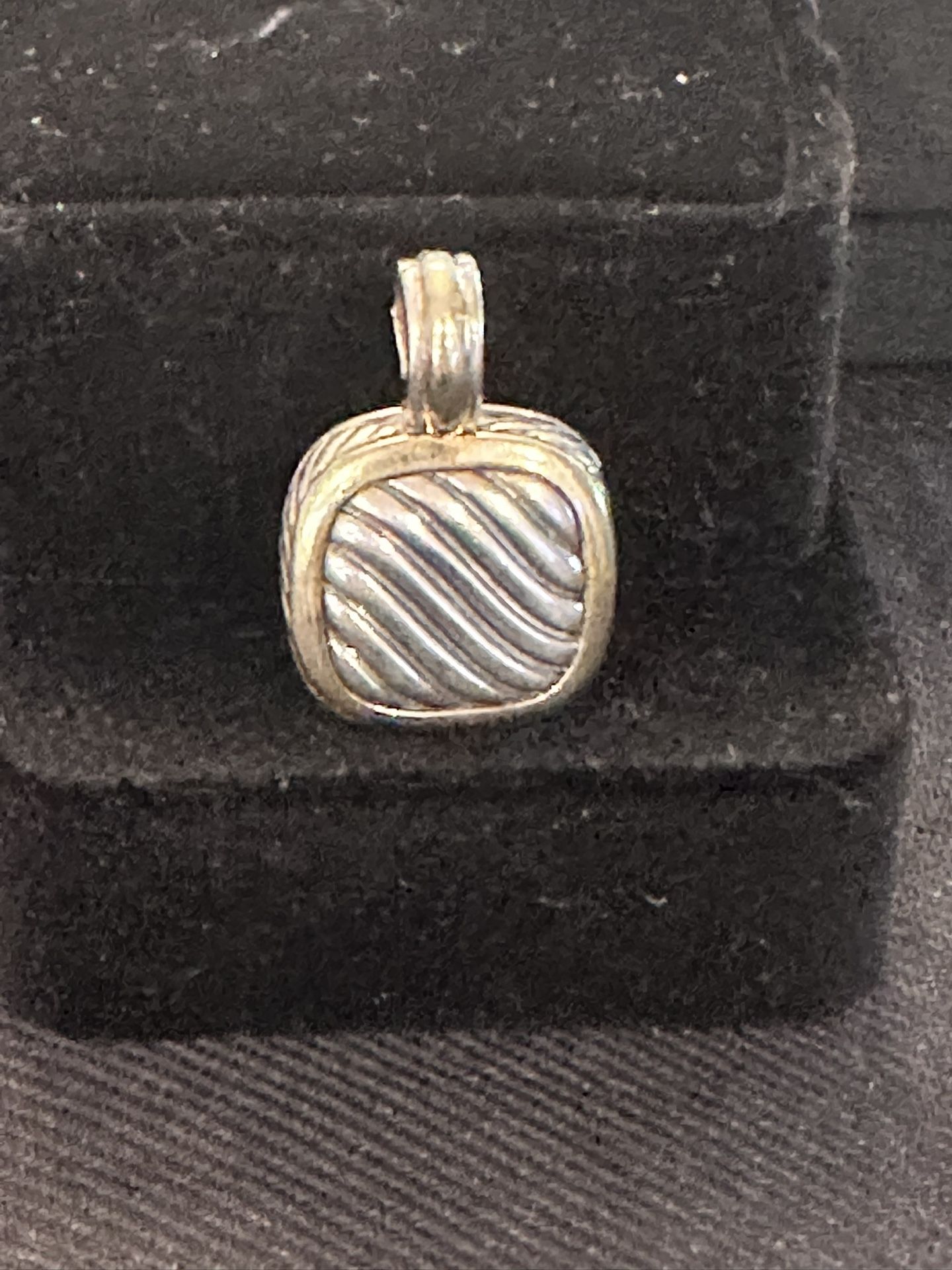 David Yurman Silver &18k Gold Pendant