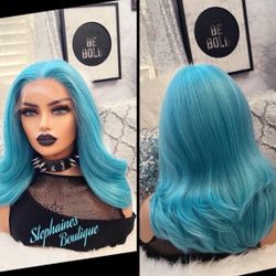 Human Hair Blended Lace Front Wig 