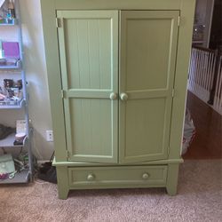 Pastel Green Armoire 