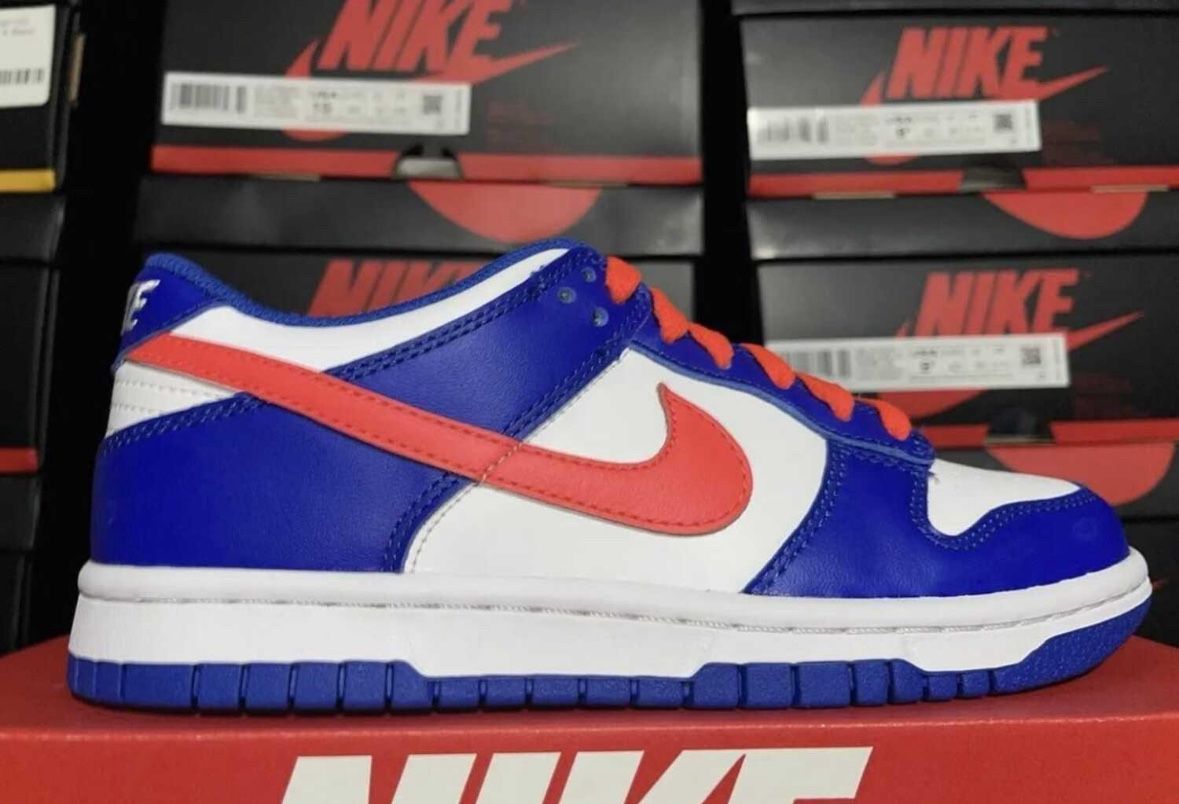 New Nike Low Bright Crimson Game Royal - Men 4 Women 5.5