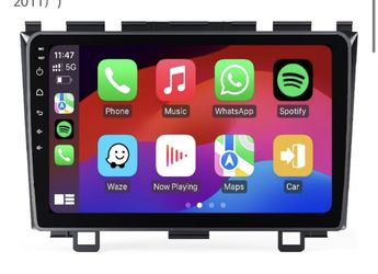 Car Radio Upgrade for Honda CRV 2007 2008 2009 2010 2011 with 9Inch IPS HD TouchScreen/Android12/5G WiFi/Wireless CarPlay Android Auto/GPS FM/SWC Blue