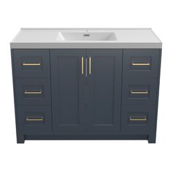 Navy Vanity  SBE48GNV48 in. W x 21.5 in. D x 33.5 in. H Bath Vanity Cabinet