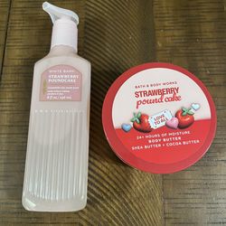 New!! STRAWBERRY POUND CAKE (gel soap/body butter)