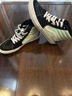 Vans Sk8 Mint hi Mint Black And White