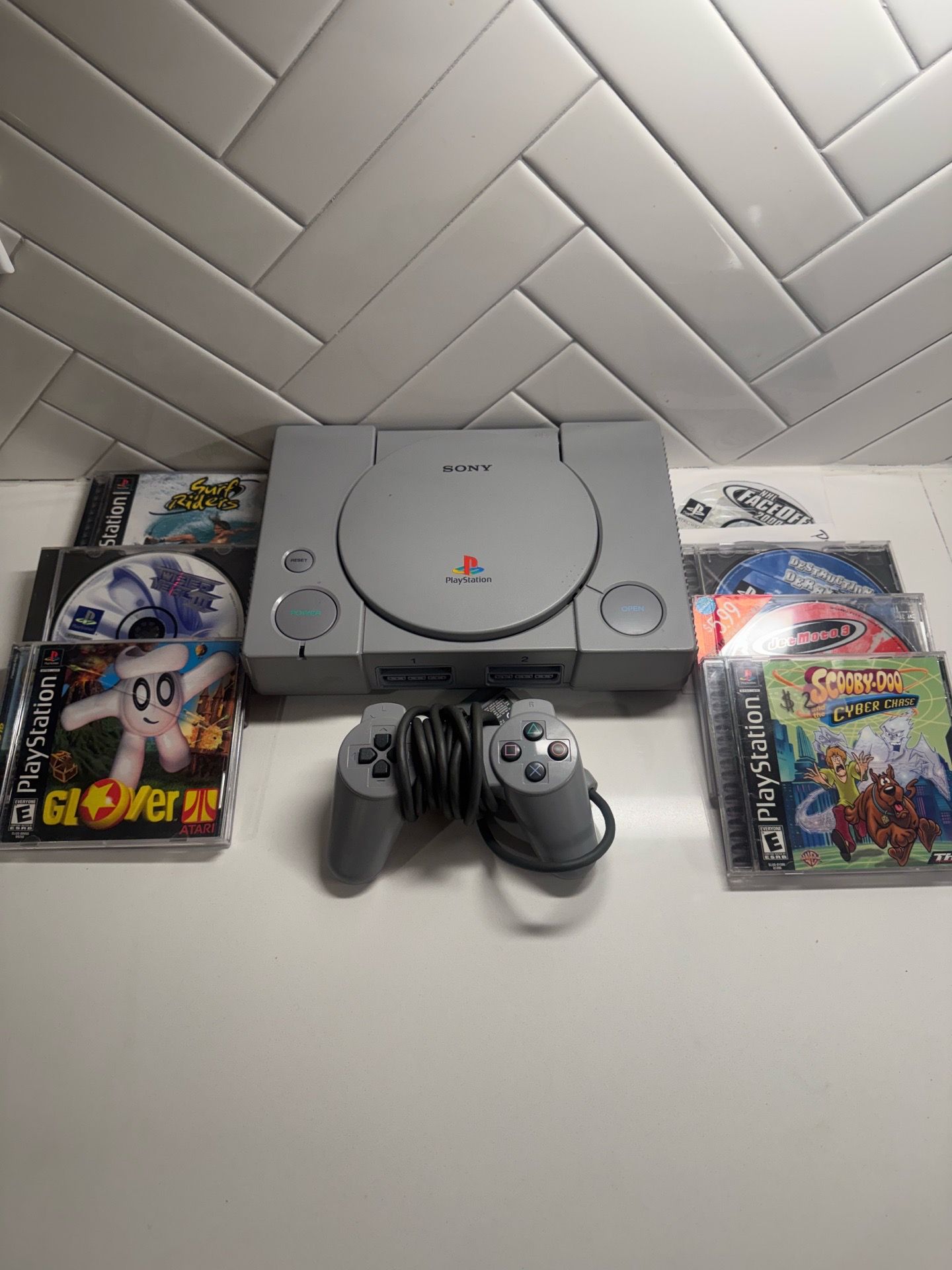 Sony PlayStation 1 PS1 with games