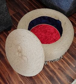 Boho Style Ottoman With Storage