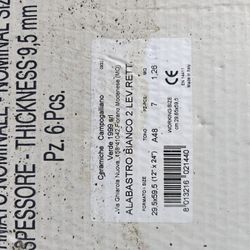 Alabastro Bianco Polished Tile 70 Sf