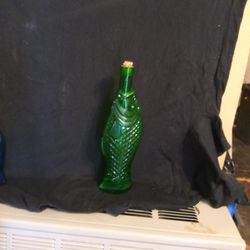 Glass Fish Bottle 