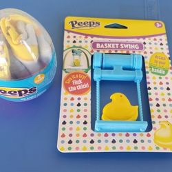 New Easter Peeps Basket Swing & Socks 