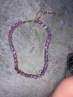 Pink swarvoski necklace