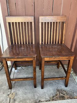 High Top Table Chairs- Set Of 2