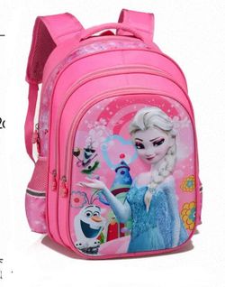 Frozen Ice and Snow 3D hard cover backpack with pencil case Elsa and Anna