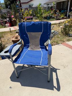 Blue Member's Mark Oversized Director's Folding Chair