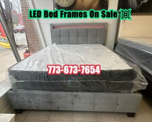 Bed Frame with LED Lights On Sale 💥🚛