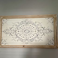 Medallion Wood Framed Wall Art 