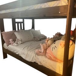 Full/Full Real Wood Bunk Bed
