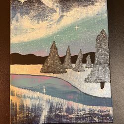 Northern Lights Painting 