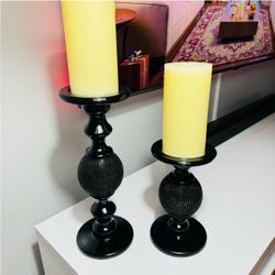 Black Candle Holders 