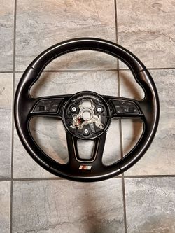 18-20 Audi S5 A5 Steering Wheel Black S-Line