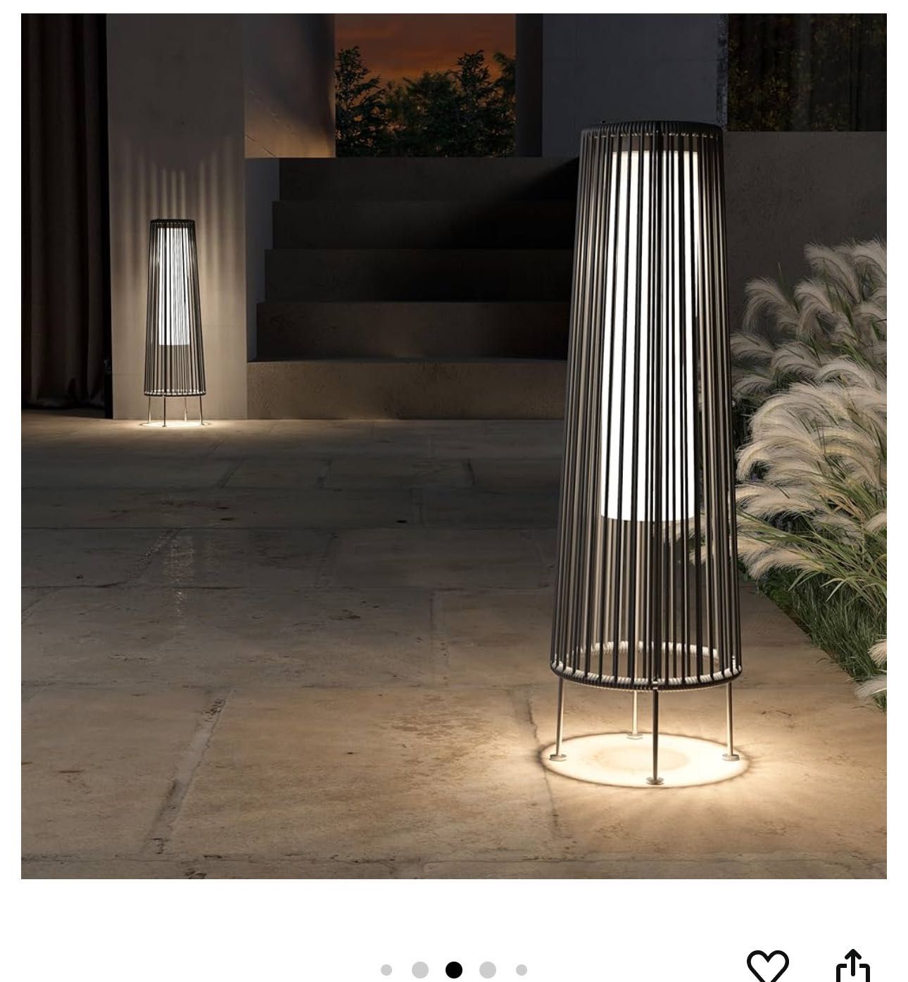 Grand patio Outdoor Floor Solar Light 2-Pack