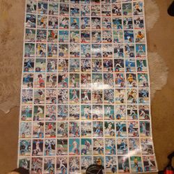1983  Topps Uncut Sheet