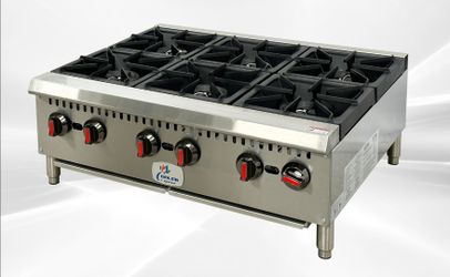 NSF 36ins Six burner hotplate CD-HP36-6