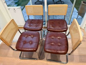 Faux Leather dining chairs