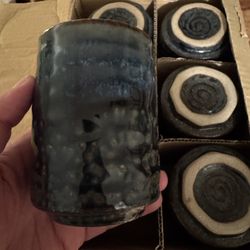 24 Japanese Ceramic Drinking Glasses