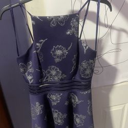 Navy Blue Short Formal Dress