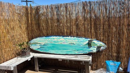 Surfboard art