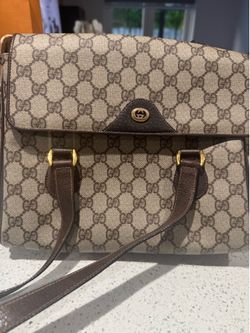 Vintage Gucci Monogram Shoulder Bag