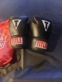Title classic boxing gloves
