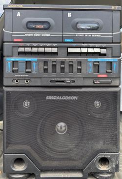 Free cassette tape karaoke machine.